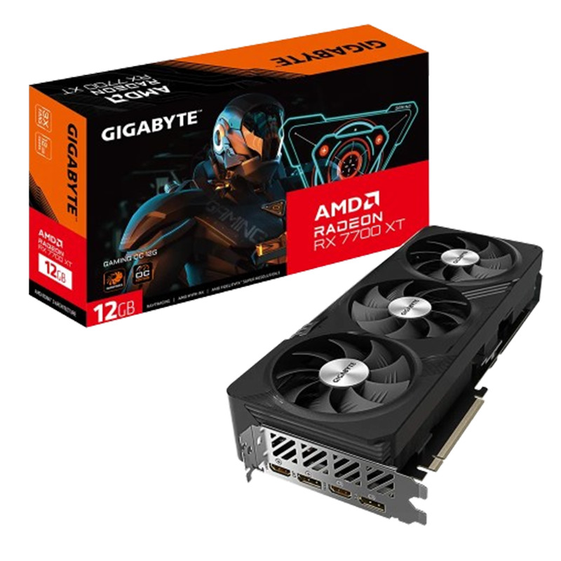 GIGABYTE Carte Graphique AMD Radeon RX 7700 XT Gaming OC GDDR6