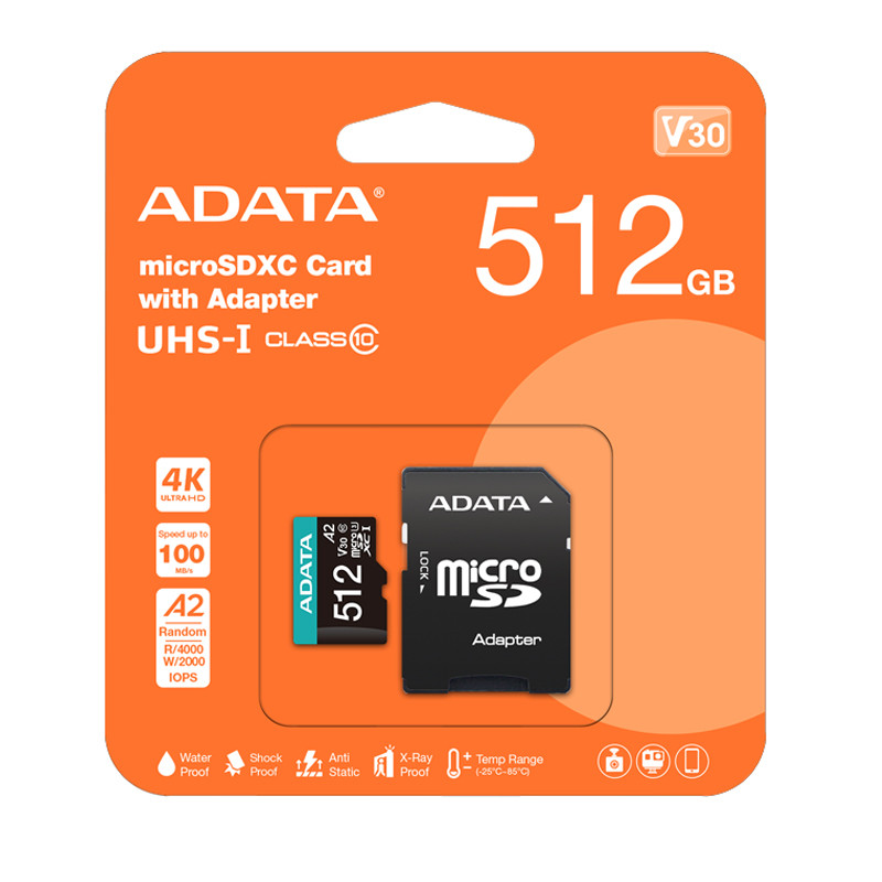 Adata Mémoire Adata Micro SD Classe 10