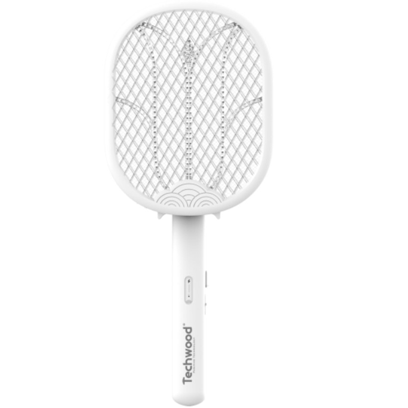 Techwood Raquette Electrique Anti Moustiques 2en1 TTI-01
