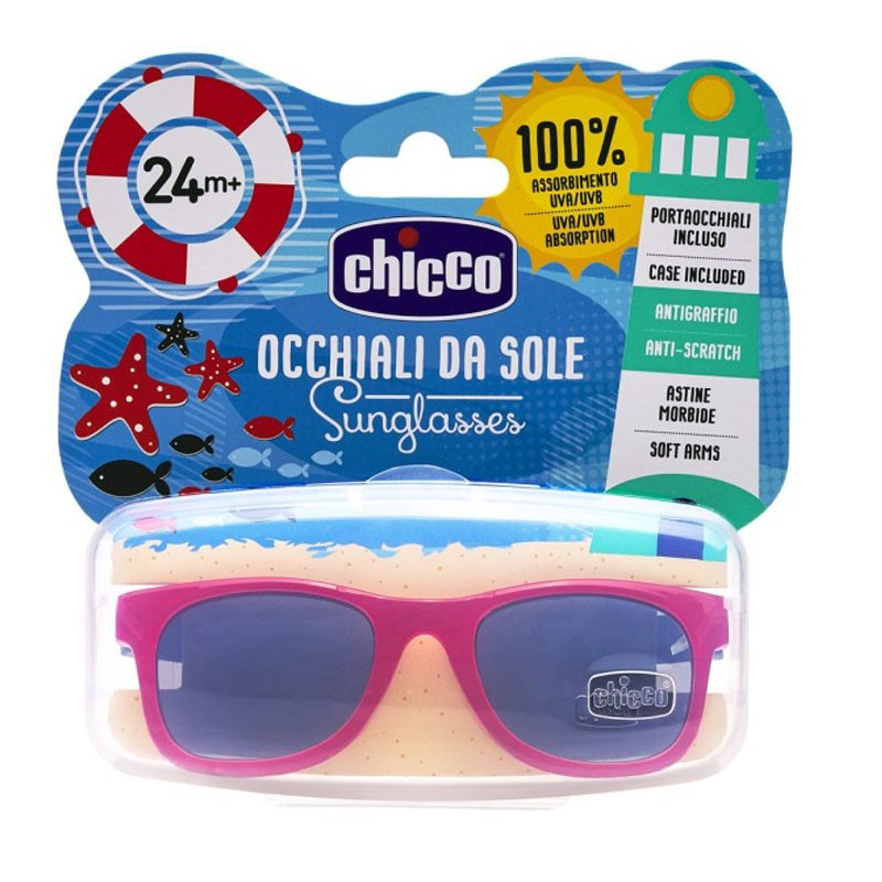 Chicco Lunettes De Soleil Pour Garçon Rouge Transparente