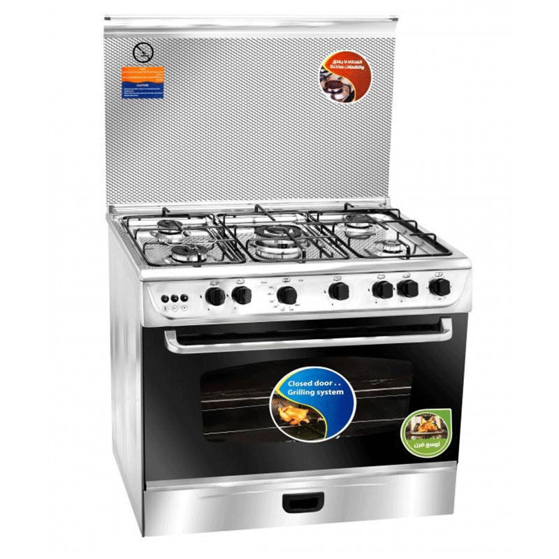 Unionaire à Gaz Unionaire C6090S3V-FC-511 5 Feux 90Cm Inox