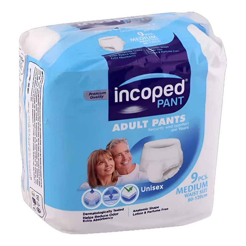 Incoped Adultes Culotte Incoped Unisexe Medium 9 Pièces
