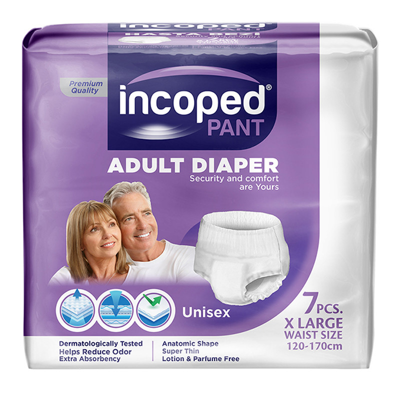 Incoped Adultes Culotte Incoped Unisexe X Large 7 Pièces