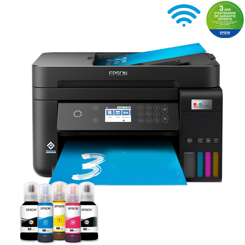 Epson Imprimante EcoTank L6270 Jet d’Encre Multifonction 3 En 1 Couleur A4