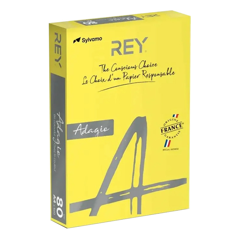 REY Couleur REY Adagio A4 500 Feuilles Citron Intense