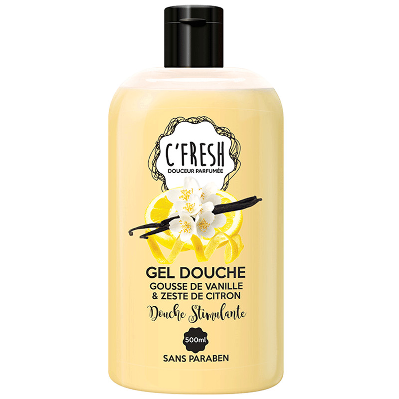 C'fresh Douche Gousse De Vanille & Zeste De Citron