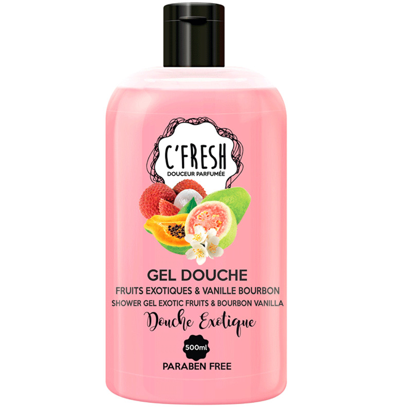 C'fresh Douche Fruits Exotiques & Vanille Bourbon
