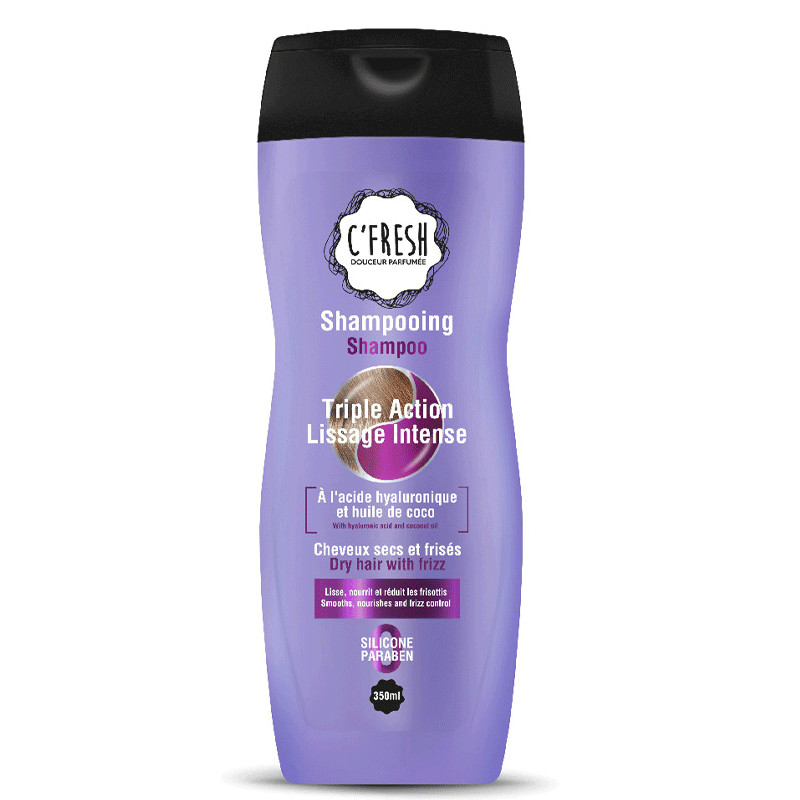 C'fresh Triple Action Lissage Intense Pour Cheveux Secs Frisés