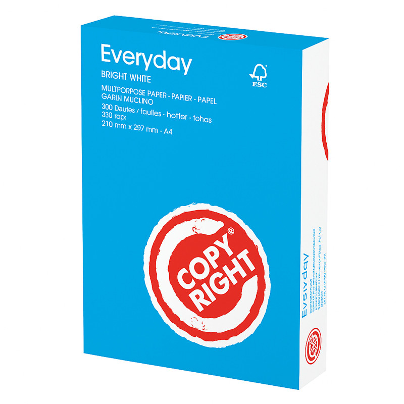 EVERYDAY Papier Everyday Copy Right A4 500 Feuilles