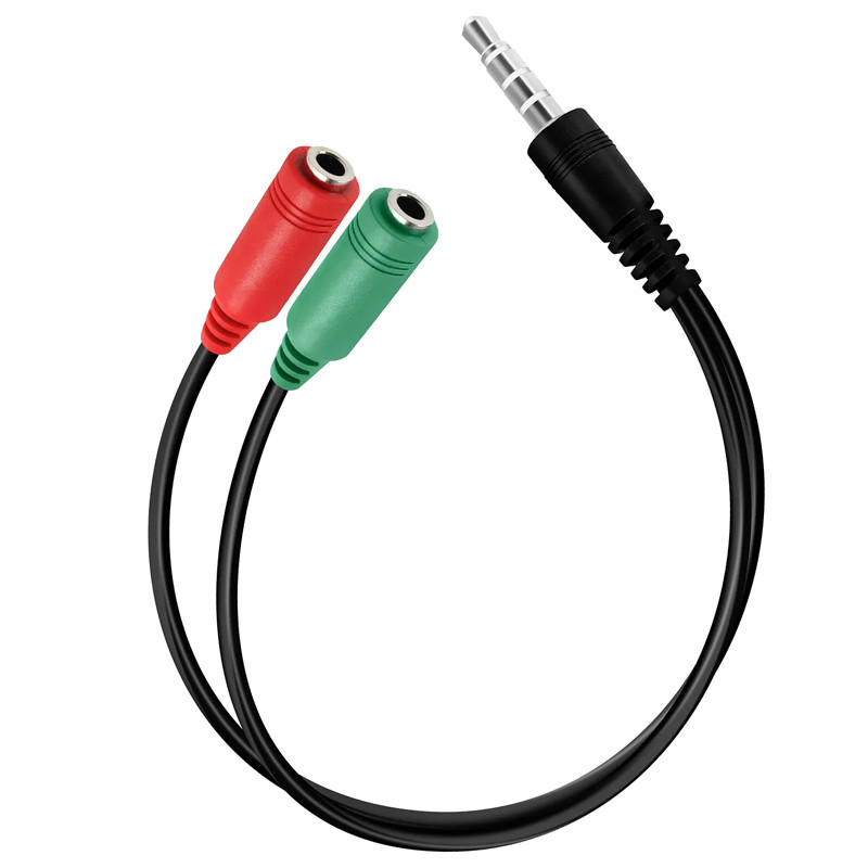 sans Marque Jack Male Vers Jack Femelle Pour Casque