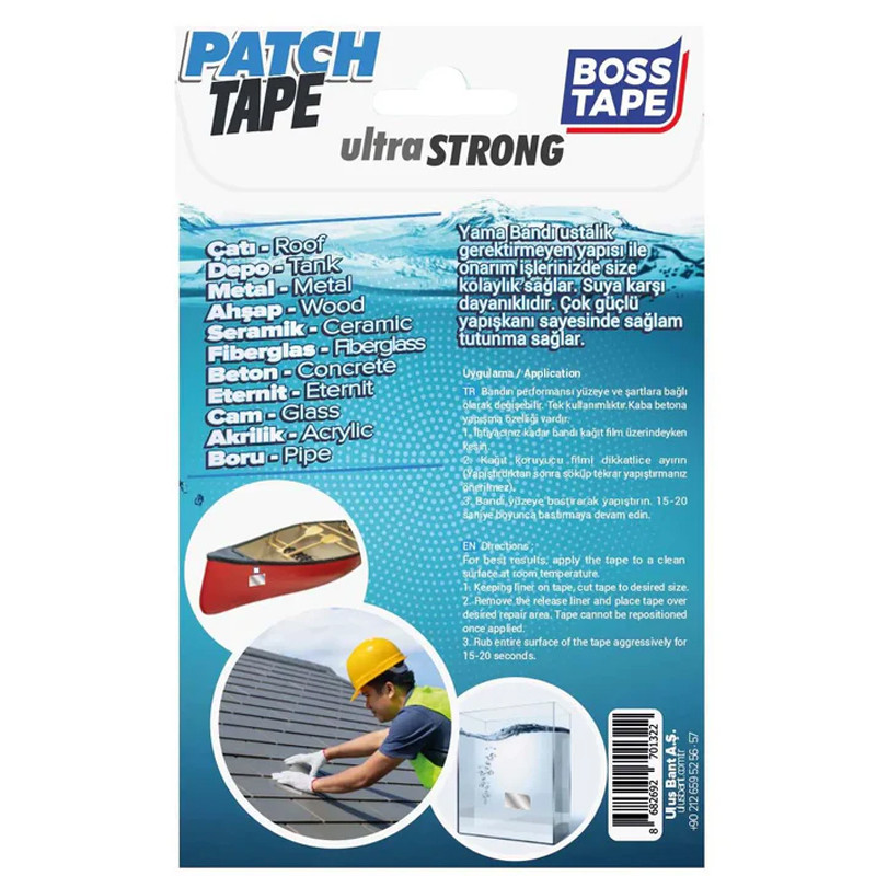 Boss Tape 4 Pieces Bande Étanchéité Adhesif Tape Flex Seal 3M 10X15mm