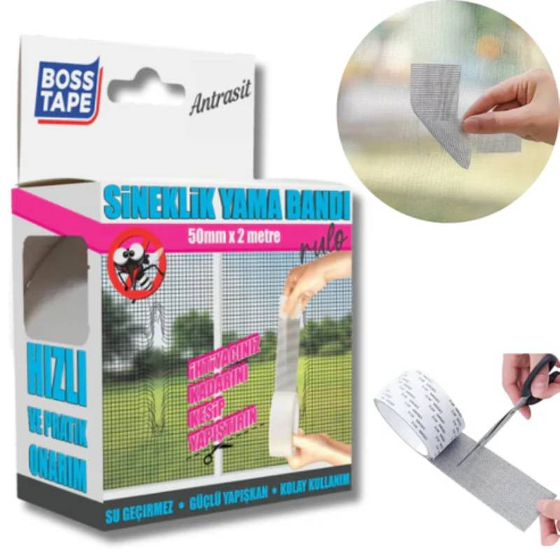 Boss Tape Ruban Adhésif Tape De Réparation Moustiquaire 2m x 50mm