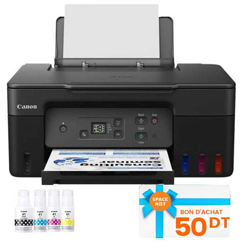 Canon Imprimante PIXMA G2470 à Réservoir Intégré 3 En 1 Couleur