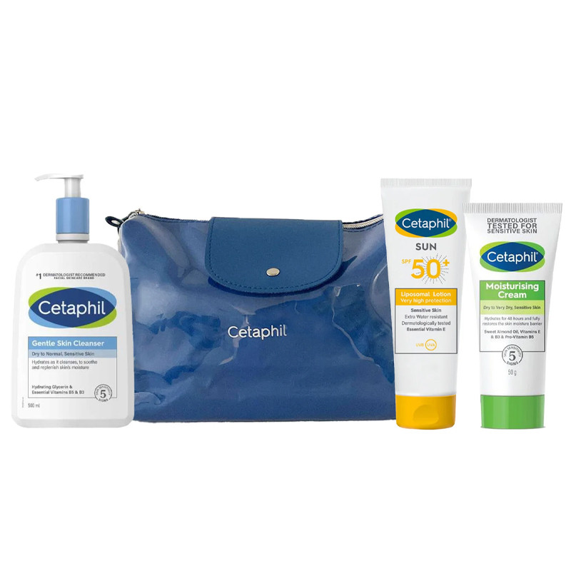 Cetaphil Cetaphil + Hydratante + Lotion Nettoyante 500ml + Ecran Solaire SPF 50+