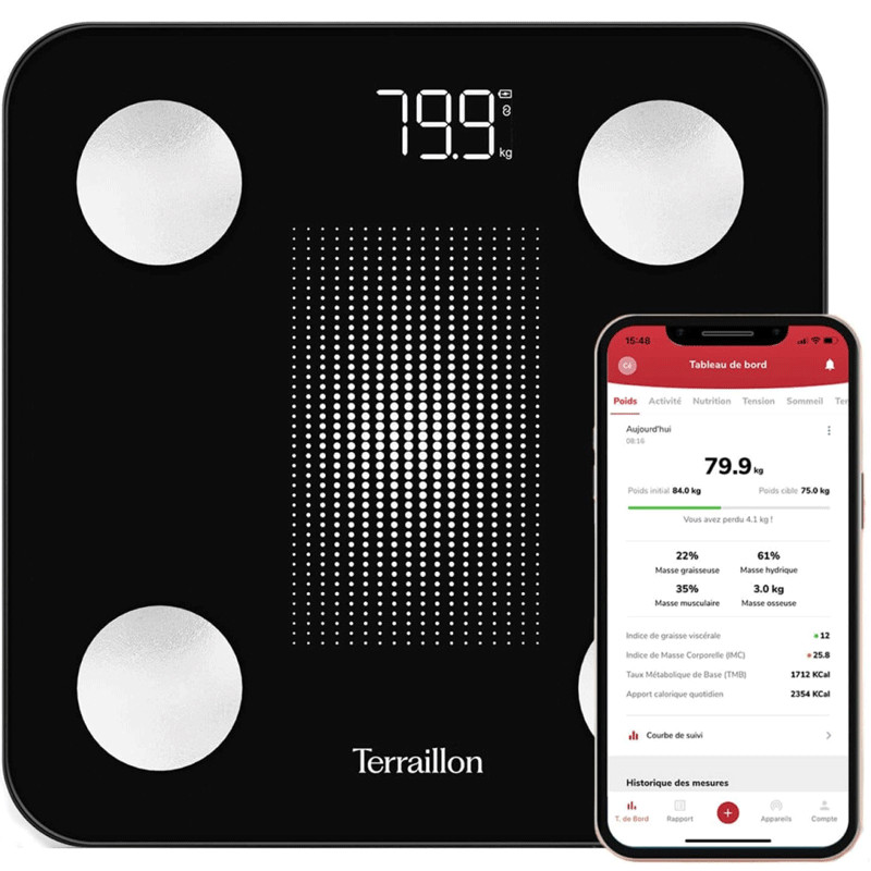 Terraillon Impédancemètre Terraillon Weight Connect 180 Kg
