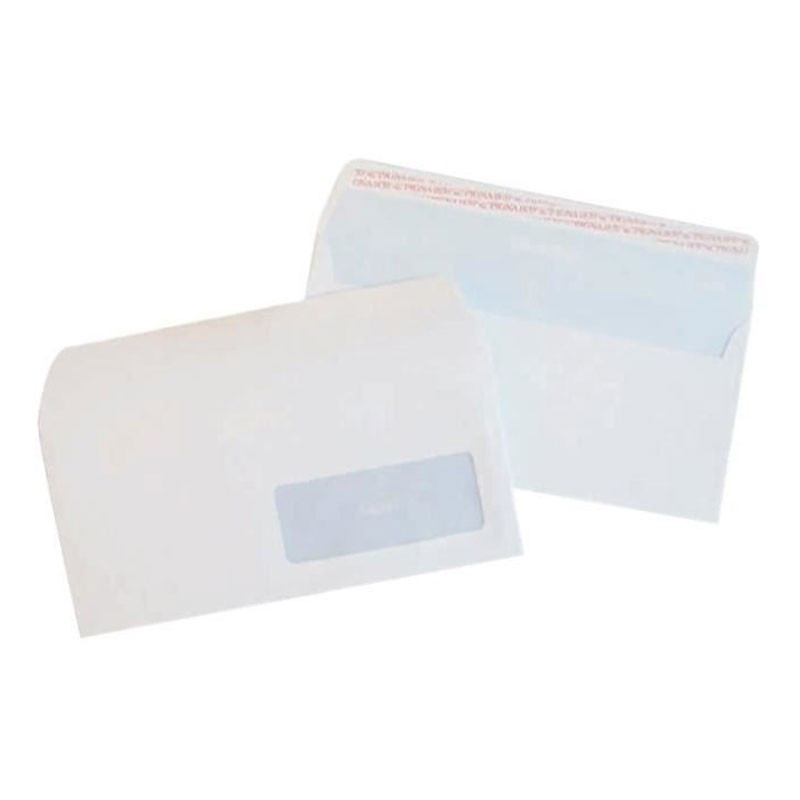 Pigna De 500 Enveloppes Pigna Fenêtre Strip 110 x 220 80Gr