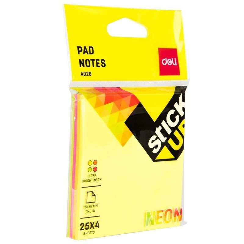 DELI NOTE 76X76 DELI CUBE COULEUR PASTEL ASSORTIS EA01703