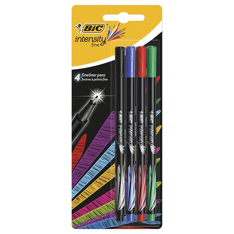 Bic De 4 Stylo Feutre À Pointe Fine