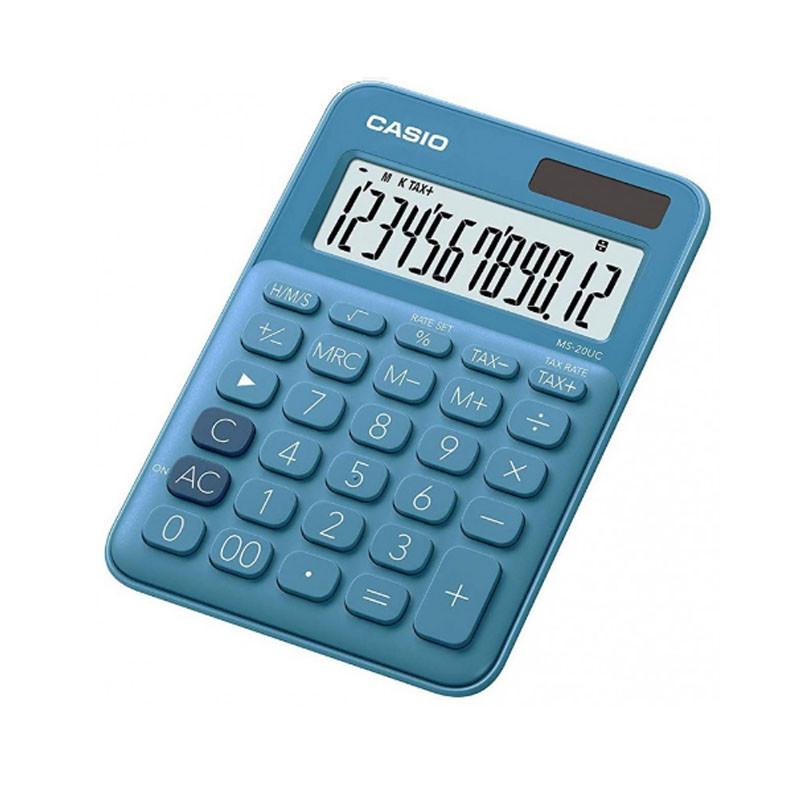 CASIO de Bureau Casio MS-20UC-BU 12 Chiffres