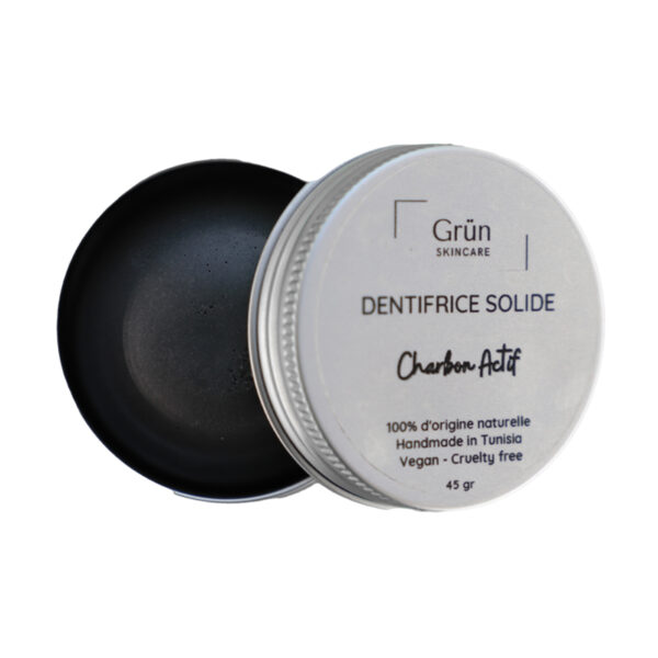 Dentifrice Solide au Charbon actif Blanchissant, Grün Skincare