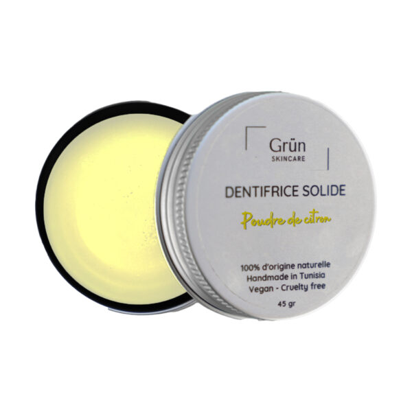 Dentifrice Solide Poudre de Citron Blanchissant, Grün Skincare