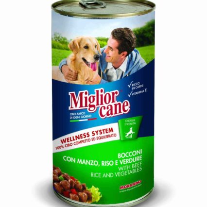 MIGLIOR CANE BOUCHEES BOEUF LEGUMES POUR CHIEN 405 GR