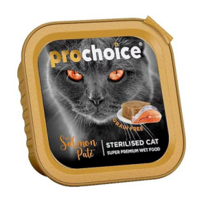 BARQ PROCHOICE GF STERILISED CAT SALMON 100 GR