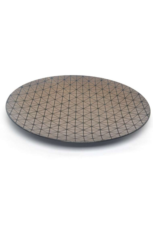 Plat Rond Bronze Design