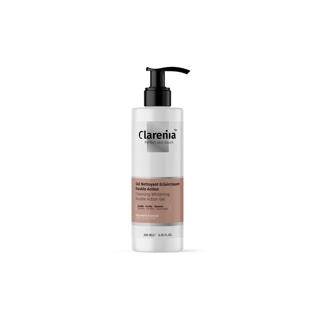 CLARENIA Gel Nettoyant Double Action Peaux Normales À Sèches