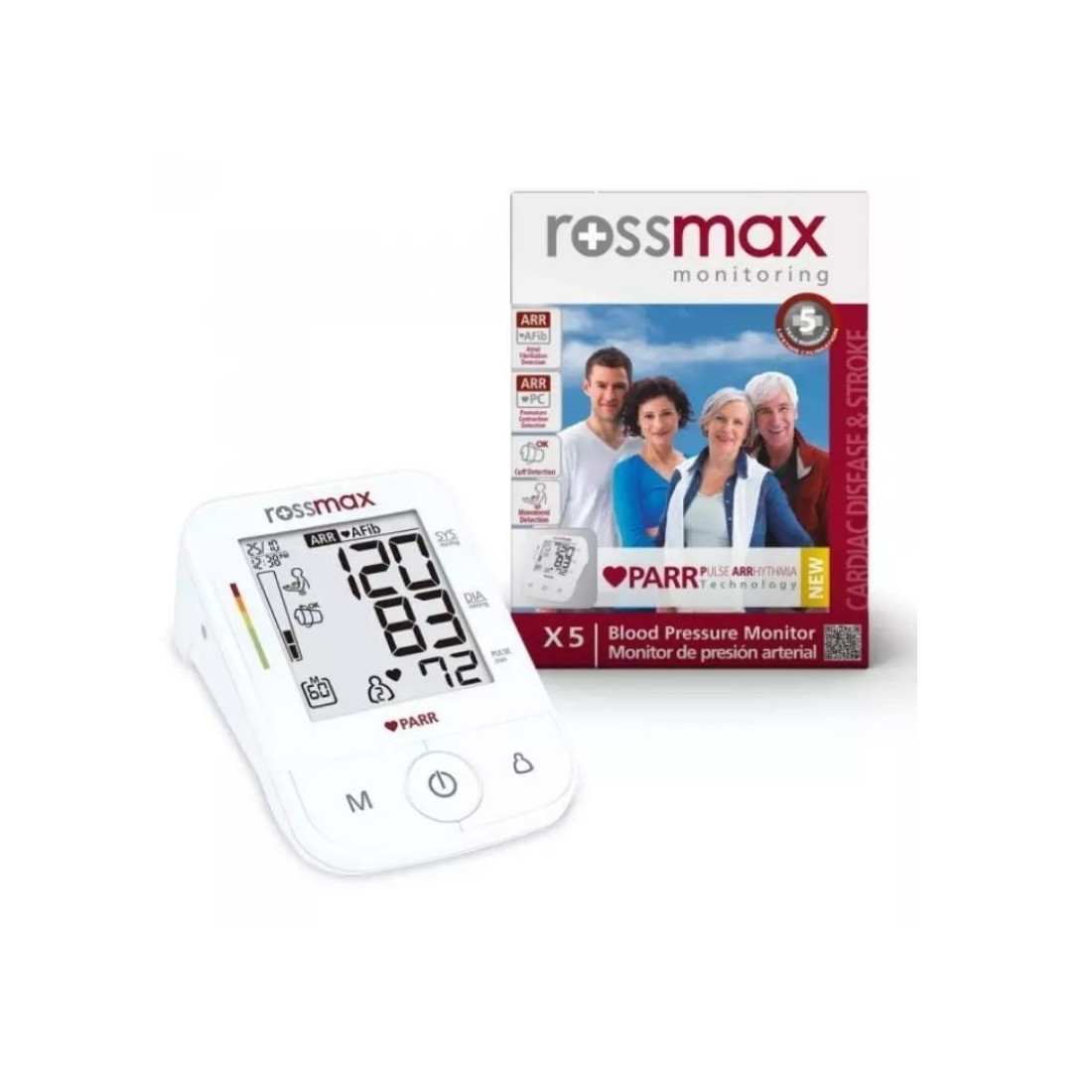 ROSSMAX TENSIOMETRE ELECTRONIQUE GRAND ECRAN + ADAPTATEUR GRT REF: X5