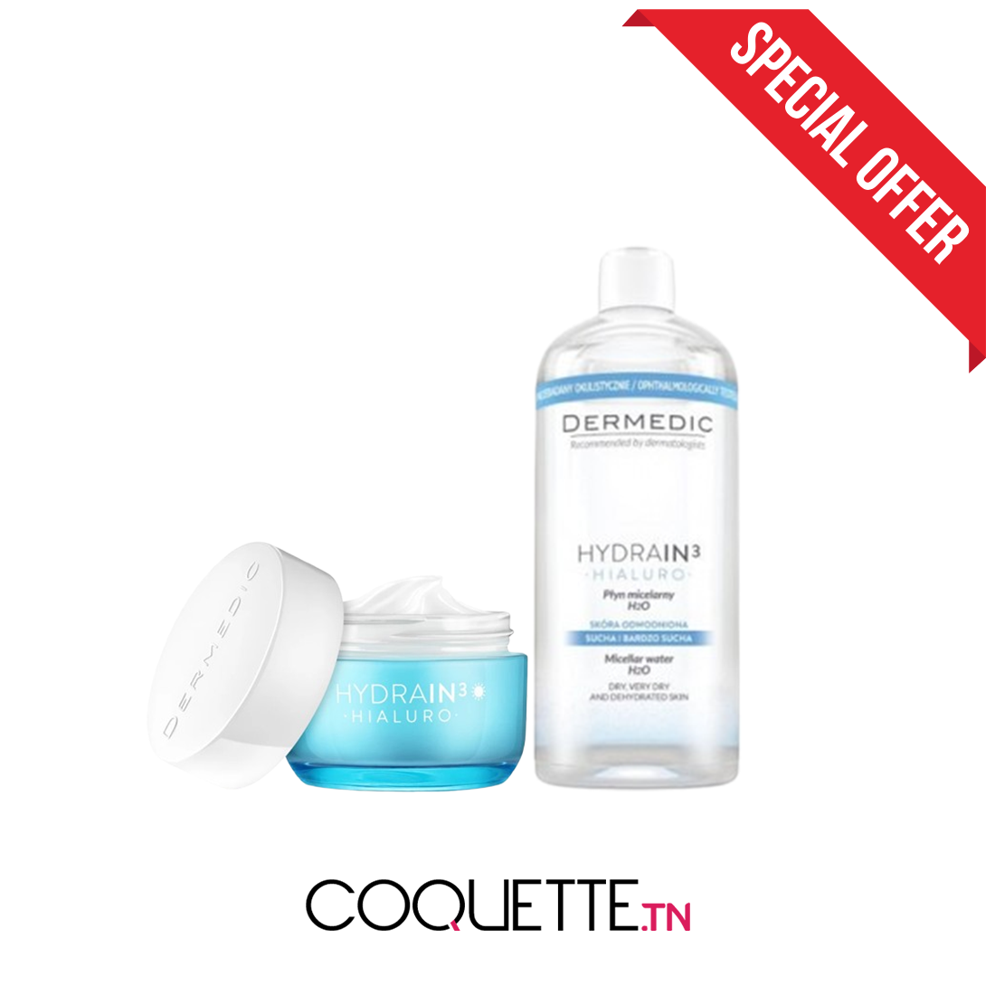 DERMEDIC PACK HYDRAIN 3 GEL- + EAU MICELLAIRE