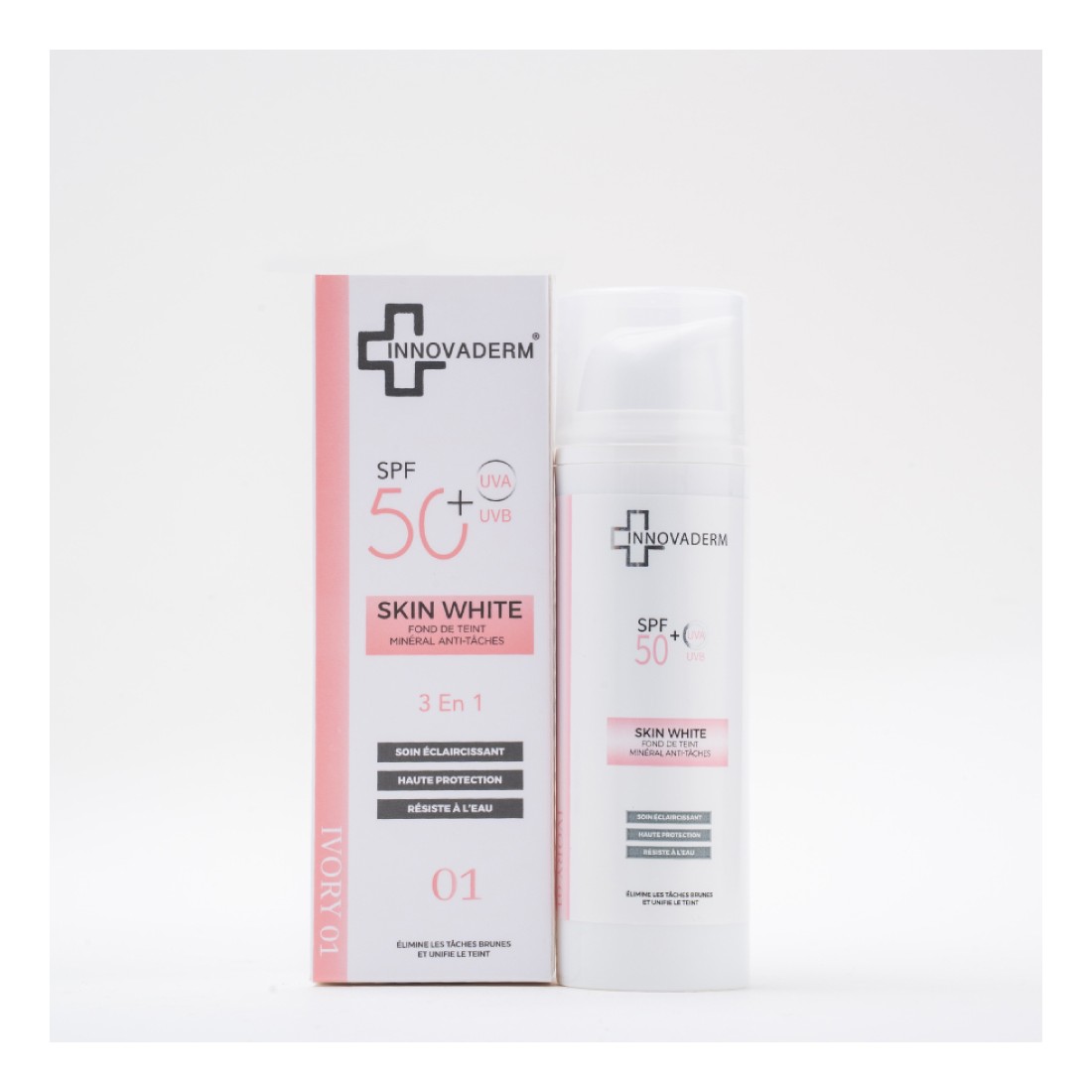 INNOVADERM SKIN FOND DE TEINT MINERAL ANTI TACHES IVORY 01