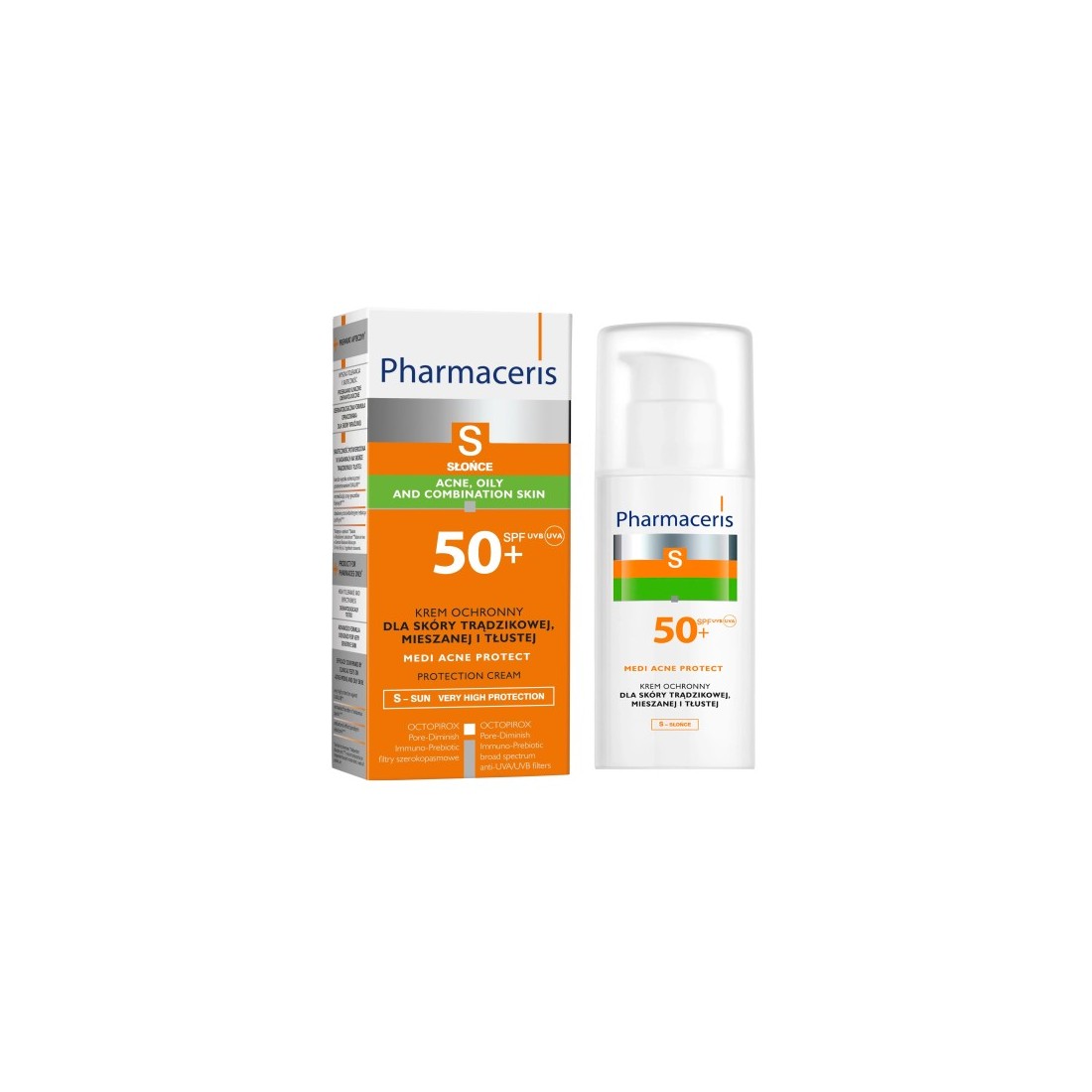 Pharmaceris ECRAN S MEDI ACNE PROTECT CRÈME SPF50+ PEAU ACNÉIQUE