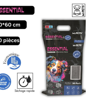 Essential Tapis Absorbants au Charbon Actif 90*60 30 pièces