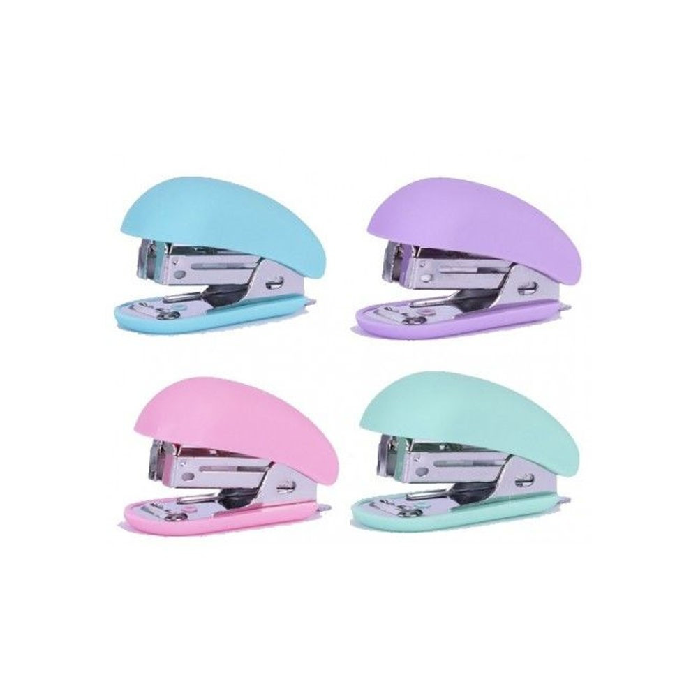 Agrafeuse couleurs pastel nordik + boite de 1 000 agrafes