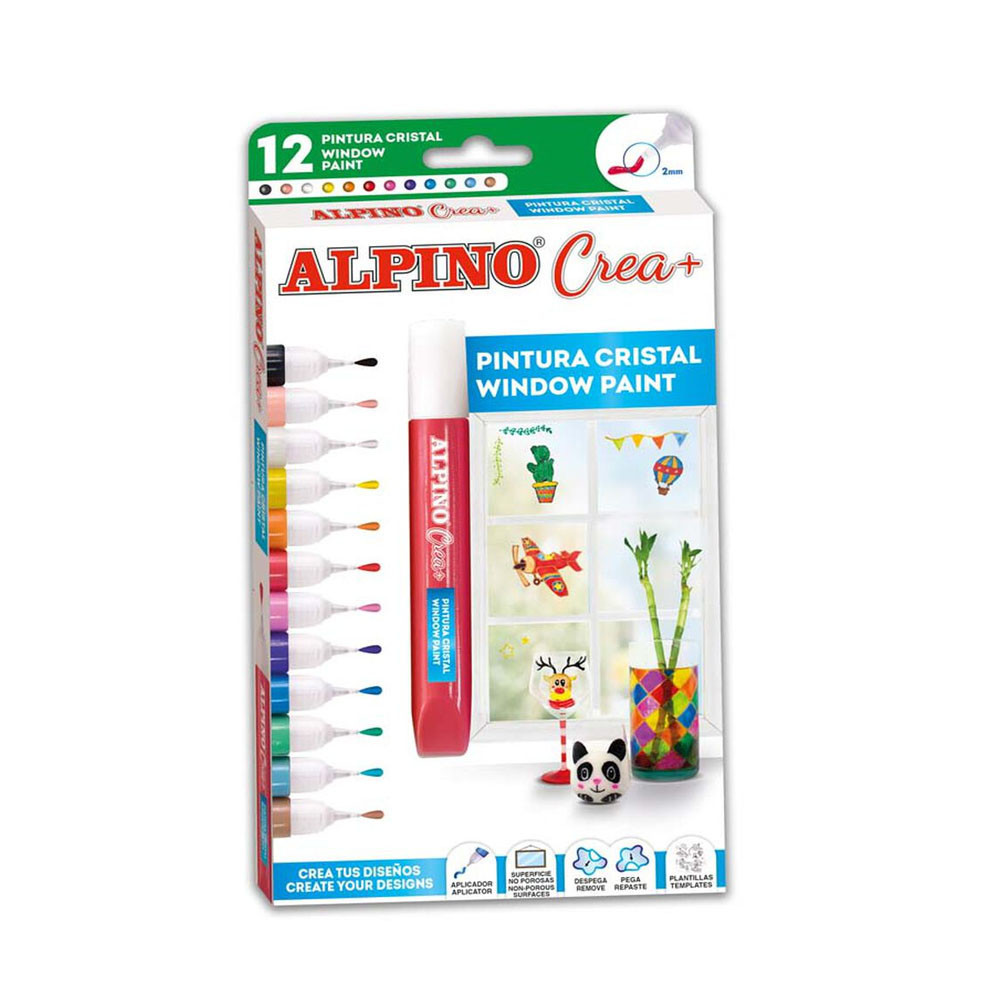 Peinture pour vitres Alpino Crea pour la décoration de