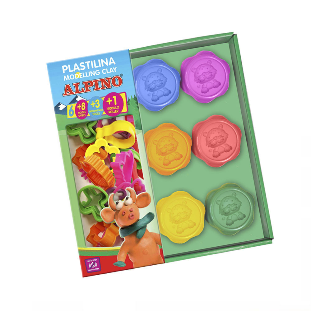 modeler Alpino. Coffret de couleurs + outils + rouleau