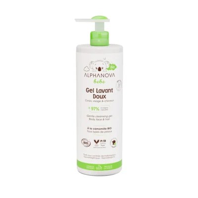 Alphanova Bébé Gel Lavant Doux Corps, Visage Cheveux