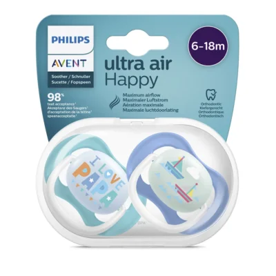 Philips Avent Philips Sucette Ultra Air Happy Garçon 6-18 Mois