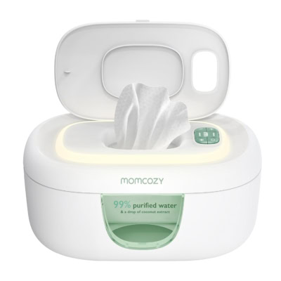 Momcozy Chauffe-Lingettes Veilleuse Intégrée