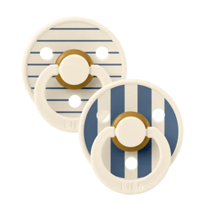 BIBS STUDIO Colour 2 Sucettes Ivory Steel Mix 0+ Mois