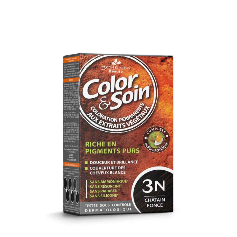 Chênes Color & Soin Coloration Cheveux Chatain Foncé 3N