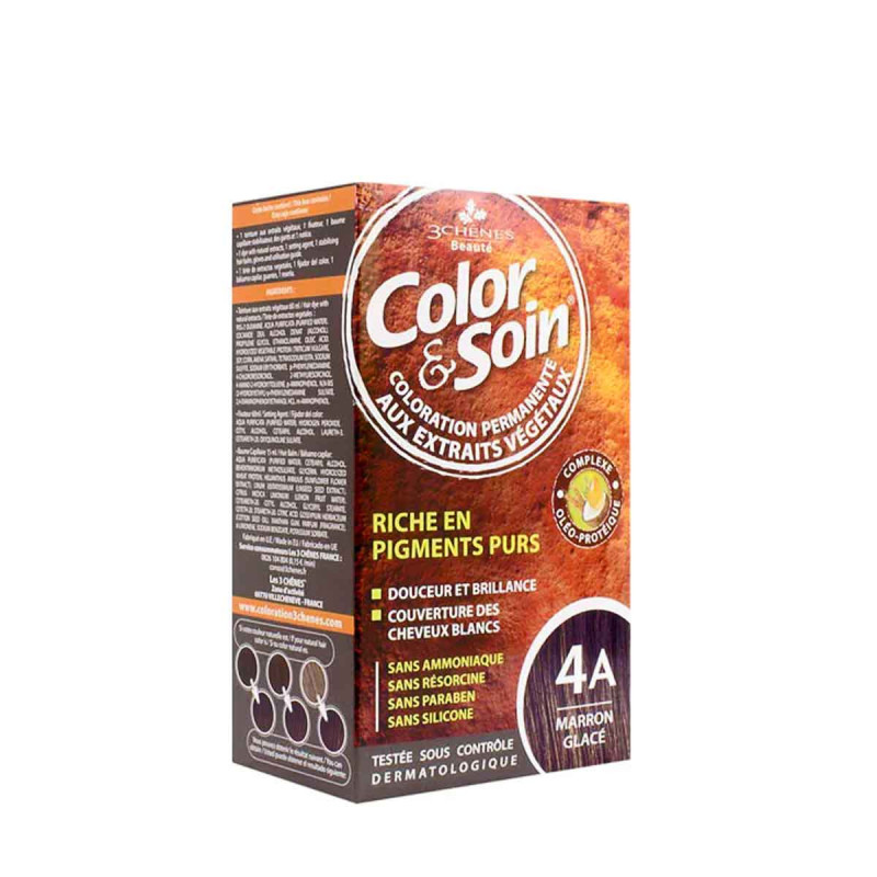 Chênes Color & Soin Coloration Cheveux Marron Glacé 4A