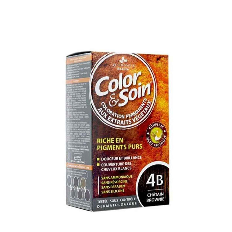 Chênes Color & Soin Coloration Cheveux Châtain Brownie 4B