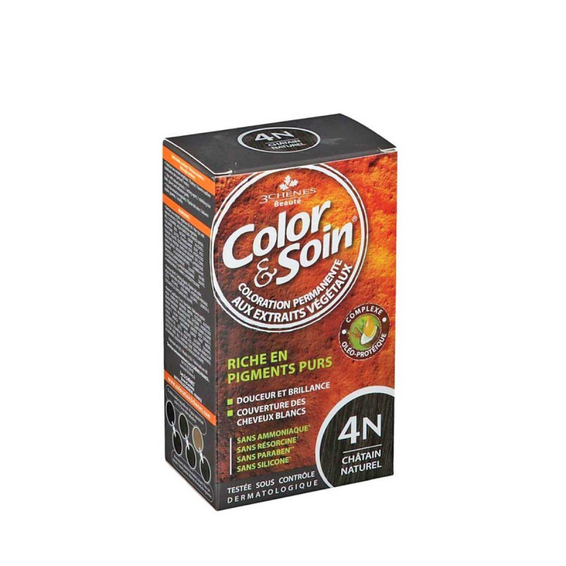 Chênes Color & Soin Coloration Cheveux Châtain 4N
