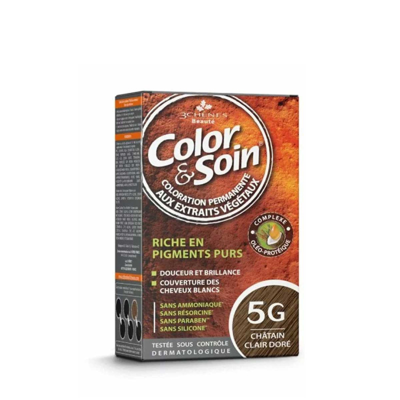 Chênes Color & Soin Coloration Cheveux Châtain Clair Doré