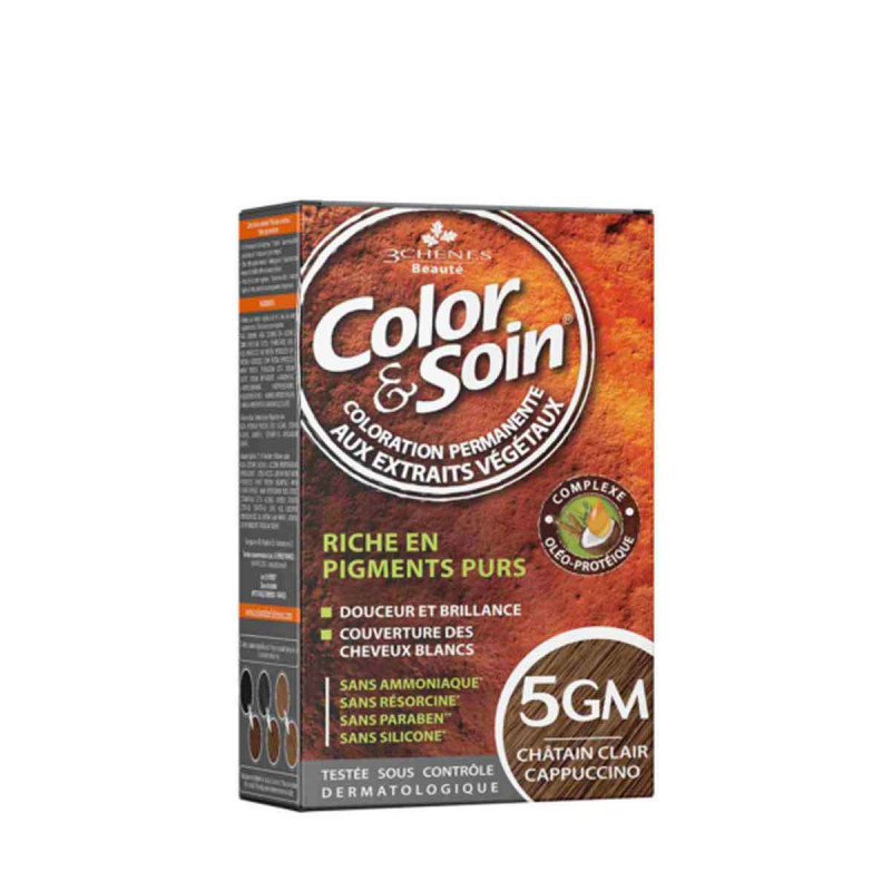 Chênes Color & Soin Coloration Cheveux Châtain Clair Cappuccino 5GM