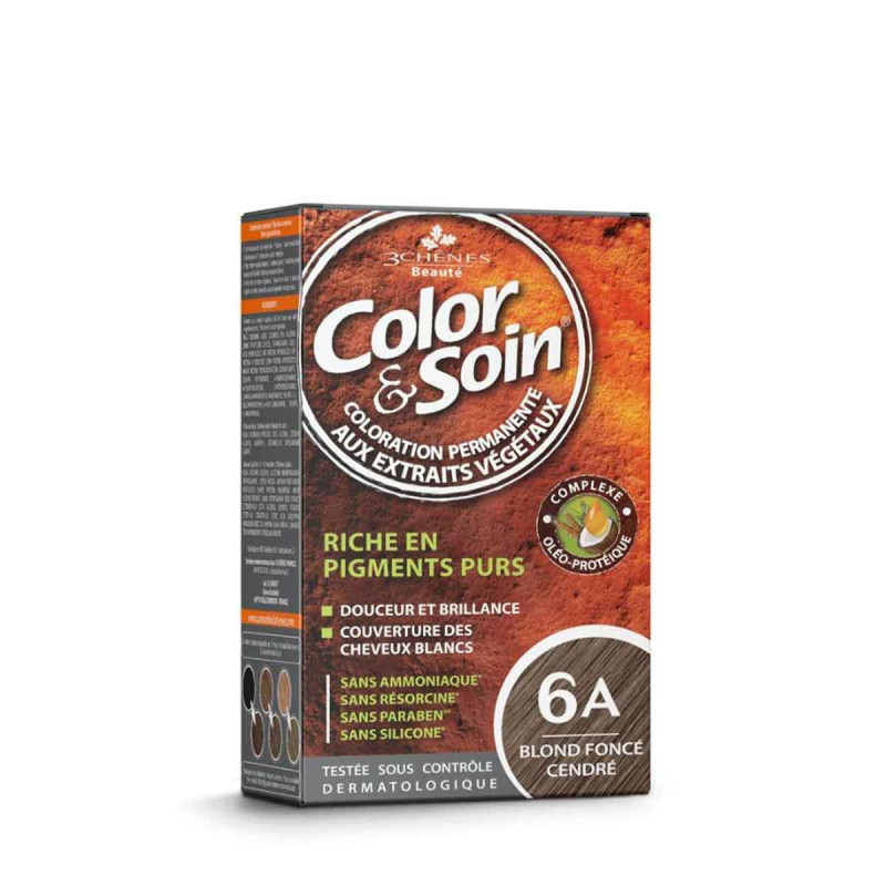 Chênes Color & Soin Coloration Cheveux Blond Foncé Cendré 6A