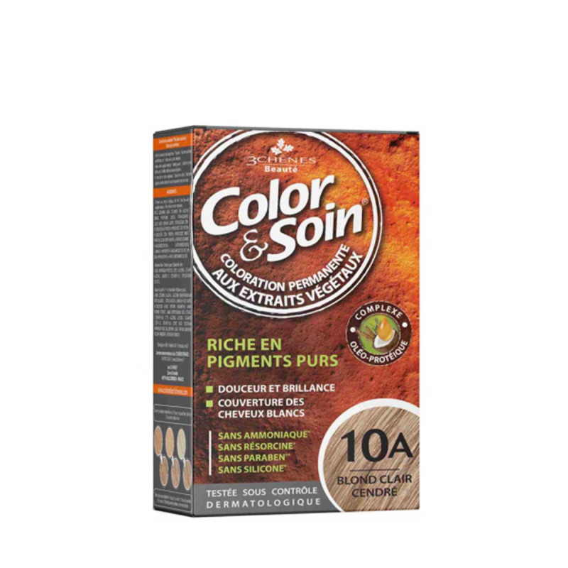Chênes Color & Soin Coloration Cheveux Blond Clair Cendré 10A