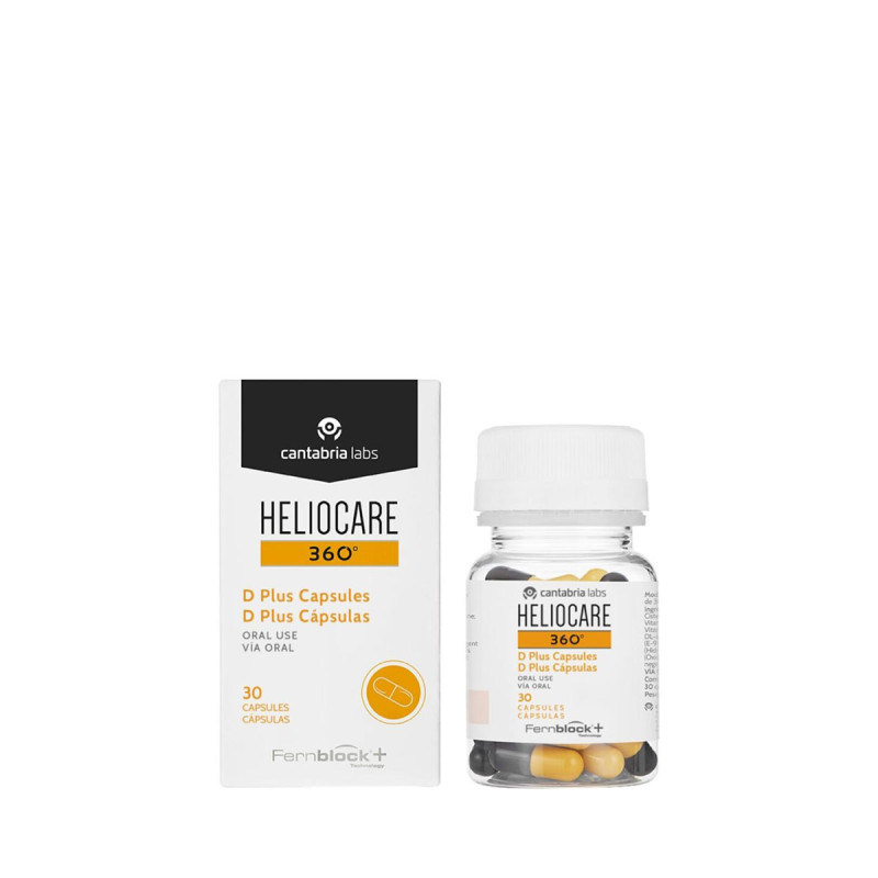 Heliocare 360° D Plus Complément Alimentaire Photoprotection 30 Capsules
